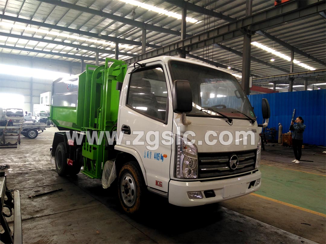 凱馬3.5方藍牌掛桶垃圾車_