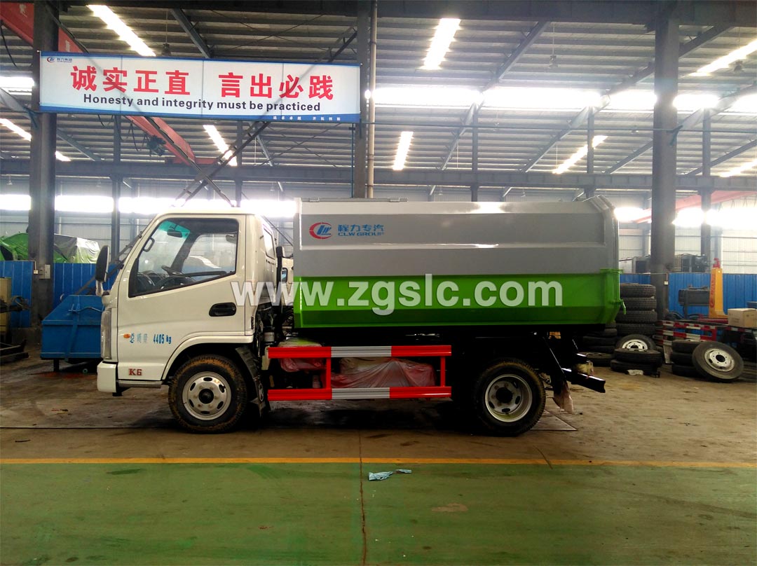 凱馬3.5方藍牌掛桶垃圾車_