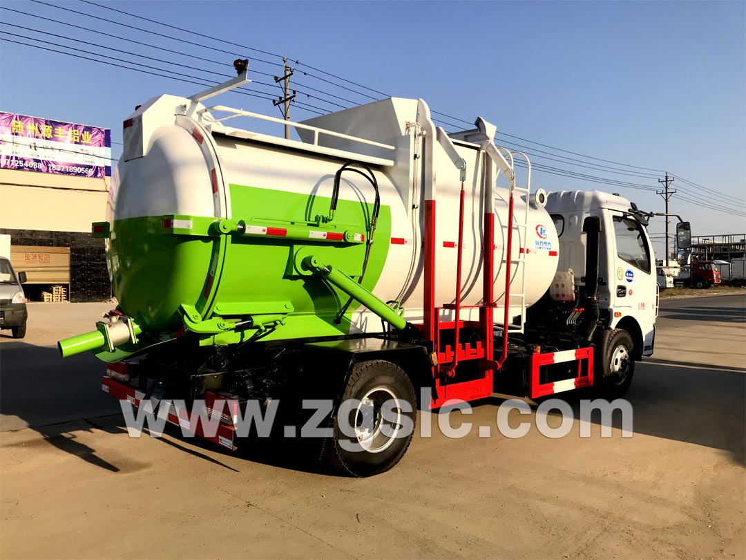 東風大多利卡6方餐廚垃圾車_餐廚垃圾車參數配置