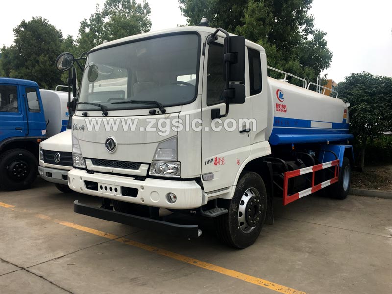 程力12方新款東風(fēng)天錦灑水車(chē)黃牌（國(guó)五）